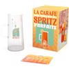 COOKUT - Caraffa spritz 1 litro trasparente e resistente alla rottura con coperchio moderno