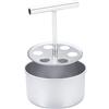 STGBCST Macchina per polpette in acciaio inox, macchina per polpette, macchina per polpette estruse, può preparare 12 polpette contemporaneamente per briciole di carne e pesce (6 griglie)