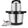 LAIKAIEU Tritacarne Elettrico Mini Robot Da Cucina 6L, Grande Capacità 3 Attrezzi Disponibili, Motore Potente In Rame Puro Da 1500 W, Robot Da Cucina In Acciaio Inossidabile, Per Uso Commerciale O Domestico