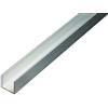 Alberts GAH-Alberts 498306 473808 - Profilo a U in alluminio, naturale, 1000 x 6 x 6 mm, set da 15 pezzi
