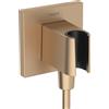 Hansgrohe 26889140 Fixfit E Uscita a Muro con Set Porter, Bronzo Spazzolato