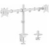 Equip Supporto monitor Equip 17"-32" da tavolo per doppio monitor Bianco [650167]