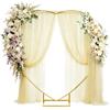 AONAT Arco di Nozze, 2 m Arco per Matrimonio, a Forma di Cuore, Arcos Nuziale in Metallo, Arcos Palloncini Palloncino, per Matrimoni, Compleanni, Feste, Lauree, Cerimonie, Decorazione
