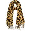 zhxinashu Eleganti Regali Donna-Sciarpa con Stampa Leopardato e Frange, Sciarpa Donna Invernale, Foulard da 70x200 cm, Ideali come Regalo Natale e Regalo Compleanno(Stile C)