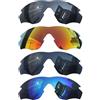 Acefrog 4 paia di lenti polarizzate di ricambio per occhiali da sole Oakley M2 Frame OO9212, perfettamente compatibili, infrangibili, antigraffio, confezione risparmio, multicolore, Taglia unica