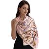 LA FERANI Panno di seta bianco nero classico foulard seta estate sciarpa occasioni formali panno telo mare busta leggero 180x90 sciarpa di seta regalo per voi donna, Modello 16, 180x90