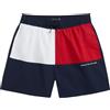 Tommy Hilfiger Costume da Bagno da Ragazzo, Taglia M, con Coulisse, UB0UB00591, Blu (Dark Night Navy), 12-14 Anni