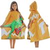 KAKU NANU Asciugamano a poncho con cappuccio per bambini da 6 a 14 anni, 6 colori, accappatoio da spiaggia e nuoto, ad asciugatura rapida, grande, Blu scuro, 6-14 Years
