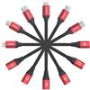 LinkOn Adattatori Universali USB 6 in 1 4/10cm Cavi Connettori per Convertire Tutti Gli Standard con Ricarica e Opzione Combo Dati/Sincronizzazione Type C, Porte Micro (Nero)