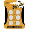 JCB, batterie al litio a bottone CR2016 - 2 x, 2 x, 2 x CR2032 CR2025 (confezione da 6)
