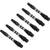 PATIKIL Steli per Freccette 35mm/1.4 Pollici, 6pz Aste per Freccette in Alluminio con Filettatura 2Ba Accessori per Freccette per Punta in Acciaio, Colore Nero.