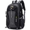 AsyinXson Zaino da trekking da uomo e donna, 40 l, grande capacità, zaino da viaggio multifunzionale, per sport all'aria aperta, alpinismo, ciclismo, viaggi, Impermeabile， Nero