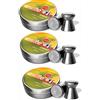 ARMERIAONLINE SINCE 1999 1500 Pallini PIOMBINI 4 5 4.5 45 MM PIOMBINI Excite h e n h&n per CARABINA Pistola Aria COMPRESSA Gas CO2