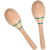 Musiin Vibrant Sound Maracas - Ergonomic Percussion Shakers for Studio, Stage, and Fun(Green label)