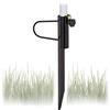 Relaxdays Puntale Reggiombrellone, Supporto da Impilare nel Terreno, Giardino e Camping, Aste Fino a 32 mm, Nero