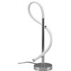RL LIVE YOUR LIGHT Reality LED Lampada da tavolo Argos R52361106, metallo cromato, plastica bianca, incl. LED da 10,5 Watt