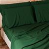PETTI Artigiani Italiani - Set Lenzuola Cotone Piazza e Mezza Francese 4 Pezzi, Completo Letto con Lenzuolo Sopra, Lenzuolo Sotto con Angoli Elasticizzati e 2 Federe Lenzuola Verde