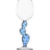 Ichendorf Milano Calice Vino Cactus Azzurro | Collezione Desert Plants | 35 cl | Vetro Borosilicato | Fatto a Mano