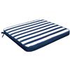 Cuscino Real Seduta 39x39x4 cm in Poliestere Blu