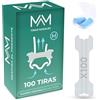 MAM Distribution Cerotti Nasali per Respirare Meglio dal Naso - Taglia M - 100 Unità | Cerotti Nasali Antirussamento | Nasal Strips per Non Russare e Dormire Meglio | Cerotti Nasali Sport Traspiranti