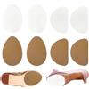 TRKETK 4 Paia Suole in Gomma Antiscivolo Adesive, Cuscinetti per il Tallone Delle Scarpe Antiscivolo per Scarpe e Tacchi Alti Protezione Inferiore in Silicone per La Riduzione del Rumore Cancella