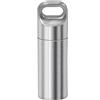 SagaSave Portapillole, Portapillole Portatile, Contenitore Impermeabile per Pillole Giornaliero, Organizer Portatile per Medicinali per Campeggio e Viaggi (Silver, 3.9 * 1.15cm)