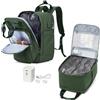 suradar Zaino Ryanair Sottovuoto 40x20x25 con Pompa Zaini da Viaggio Aereo Sottovuoto Zaino da Viaggio Incorporato Vacuum Backpack Bagaglio a Mano 40x20x25 Ryanair Aereo Verde scuro