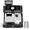 Garvee Macchina da caffè italiana semiautomatica in acciaio inossidabile - nero