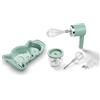 JATA HSET1234 Frullatore per bambini senza cavo e ricaricabile Chef Bosquet, 5 velocità, con tritacarne da 300 ml, Include stampo in silicone antiaderente e accessori, per bambini dai 4 anni in su