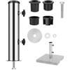 BODYGAD Supporto Per Ombrellone, Tubi Per Ombrellone Da Giardino, Tubo Universale Per Ombrellone Con Anello Riduttore In 3 Pezzi (50/40/32 Mm), Supporto Per Ombrellone, Tubo Per Ombrellone Per Granito