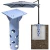 BOOSHMall Base Universale per Ombrellone da Incasso, Piastra di Base in Acciaio Antiruggine, Stabilità Elevata, Portata >1000kg, Ideale per Giardini, Piscine e Aree Ricreative all'aperto