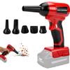 luolety Soffiatore a fogli senza fili per Milwaukee 18 V, pulitore di polvere portatile senza spazzole, velocità regolabile 130.000 giri/min, 5 ugelli per patio camera da letto casa (senza batteria)