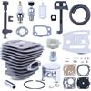 Adefol 54mm Cilindro Pistone Guarnizione Kit per Husqvarna 288XP 181 281 288 Motosega con Collettore di aspirazione Valvola di decompressione Choke Rod Catena Piatto da Bar per 503506301 503 90 74-71