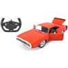 JAMARA 402116 Dodge Charger R/T 1970 1:16 2,4 GHz porta con licenza ufficiale, interno dettagliato, verniciatura fedele all'originale, auto radiocomandata, rosso
