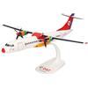 Herpa Snap-Fit modellino aereo DAT ATR-72-200, miniatura in scala 1:100, pezzo da collezione, modello con supporto, plastica