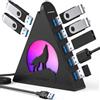 JoyReken Hub USB a 7 porte, hub USB 3.0 JoyReken con cavo lungo 6,1 m, hub verticale USB per laptop, MacBook, Xbox, PS4/5, unità flash, XPS, PC, unità flash, console di gioco, stampante, fotocamera, keyborad