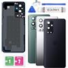 Eonpam Scocca Vetro Posteriore per Oneplus 9 Pro Coperchio Copribatteria Sostituzione con Vetro Fotocamera + Kit di Riparazione (Nero)