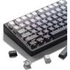 dagaladoo Bianco/Grigio Topografico keycap Set Linea Retroilluminato Gradiente keycaps Shine Through Tasti Tastiera Laterale Stampato Tappi chiave Cherry Profilo per 61/64/66/68/71/75/84/87 Tastiere