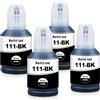 Yongairuink 111 Inchiostro Compatibile per C13T03M140 Cartucce d'inchiostro per ET-M1100 ET-M1120 ET-M1140 ET-M1170 ET-M1180 ET-M2120 ET-M2140 ET-M2170 ET-M3140 ET-M3170 ETM3180 (4 Nero)