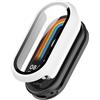 Tyogeephy Compatibile con Mi Smart Band 10 Ceramic Edition‌ Cover Custodia con vetro Temperato, Custodia rigida in PC Case pellicola protettiva HD custodia protettiva antiurto