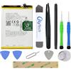 OnlyTech - Batteria di ricambio premium per Oppo A54S / A54 5G / A16 / A16S / A54S / A74 5G / A53 / A53S - 5000mAh - Qualità identica al modello BLP805 con kit di riparazione 10 strumenti