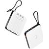 VRURC 20000 mAh power bank con cavo piccolo USB C power bank ricarica rapida mini caricabatterie portatile batteria esterna piccolo e leggero con 4 uscite 3 ingressi display LED per iPhone Huawei
