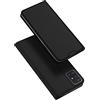 DUX DUCIS Cover per Samsung Galaxy A51, Flip Caso Custodia Pelle PU con [Funzione Stand] [Slot Cart] [Magnetica] per Samsung Galaxy A51 (Nero)