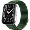 GIOPUEY Cinturini Compatibile con Amazfit Bip 5 Unity, Nylon Traspirante Sport Loop Cinturino in Morbido Nylon Intrecciato Strap Band - Darkgreen