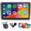 Hodozzy 2G 64G Android Autoradio per Audi A3 2003-2012/S3 8P 2006-2012/RS3 2011-2012 Radio Carplay Android Auto, Hodozzy 9 Pollici Touch Screen GPS WiFi, Bluetooth FM/RDS EQ, Retromarcia 2 Din Radio per Audi
