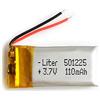 Liter energy battery Batteria 501225 LiPo 3.7V 110mAh 0.407Wh 1S 5C Liter Energy Battery per l'elettronica Ricaricabile Telefono Portatile Smartwatch Orologio GPS - Non adatto per Radiocomando 27x12x5mm (110mAh|501225)