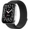 GIOPUEY Cinturini Compatibile con Amazfit Bip 5 Unity, Nylon Traspirante Sport Loop Cinturino in Morbido Nylon Intrecciato Strap Band - Black