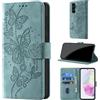 CaseGla Cover per Samsung Galaxy A35 5G, Verde chiaro | Blocco RFID, Portafoglio Pelle PU, Flip Libro, Porta Carte, Magnetica Libretto, Antiurto Protezione Completa