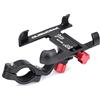MotuTech Promend - Supporto in metallo per bicicletta, manubrio per telefono a 360°, girevole (manubrio 25-31,8 mm, nero)