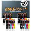 Amaprint 20 XL cartucce compatibile con Canon PGI-570 CLI-571 per Pixma MG5700 MG5750 MG5751 MG5752 MG5753 MG6800 MG6850 MG6851 MG6852 MG6853 TS5000 TS5050 TS5051 TS5053 TS5055 TS6050 TS6051 TS6052